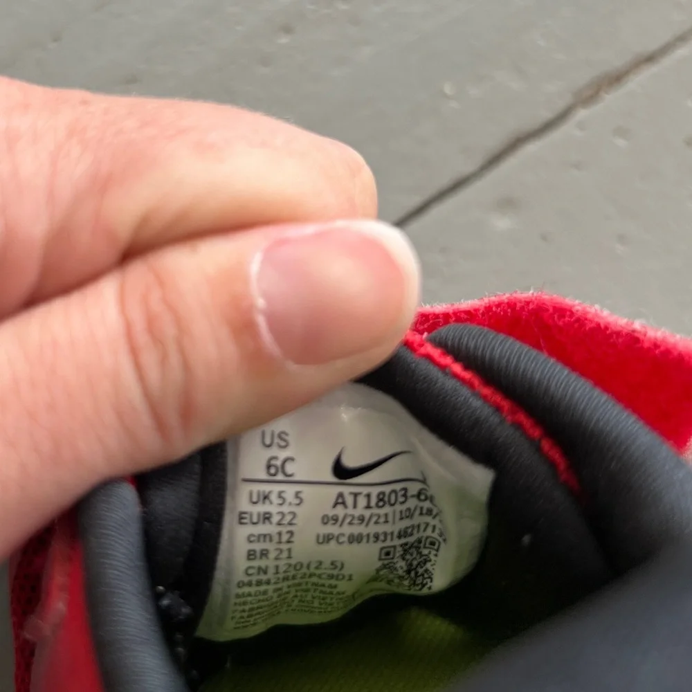 Nike sneakers kids 4C red Star runner 2 TDV boy toddler‎ casual comfort strap